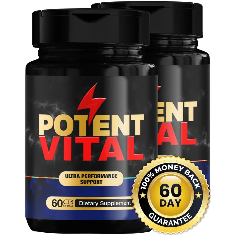 PotentVital Men's Wellness Supplement Bottle (2 Bottle / 60 Day Pack)