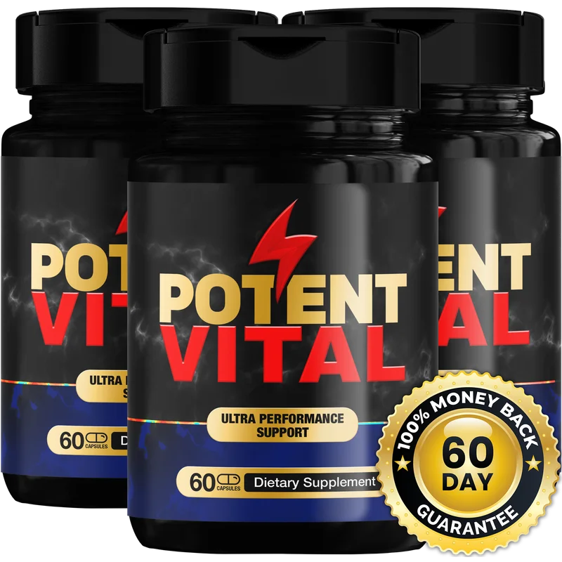 PotentVital Men's Wellness Supplement Bottle (3 Bottle / 90 Day Pack)