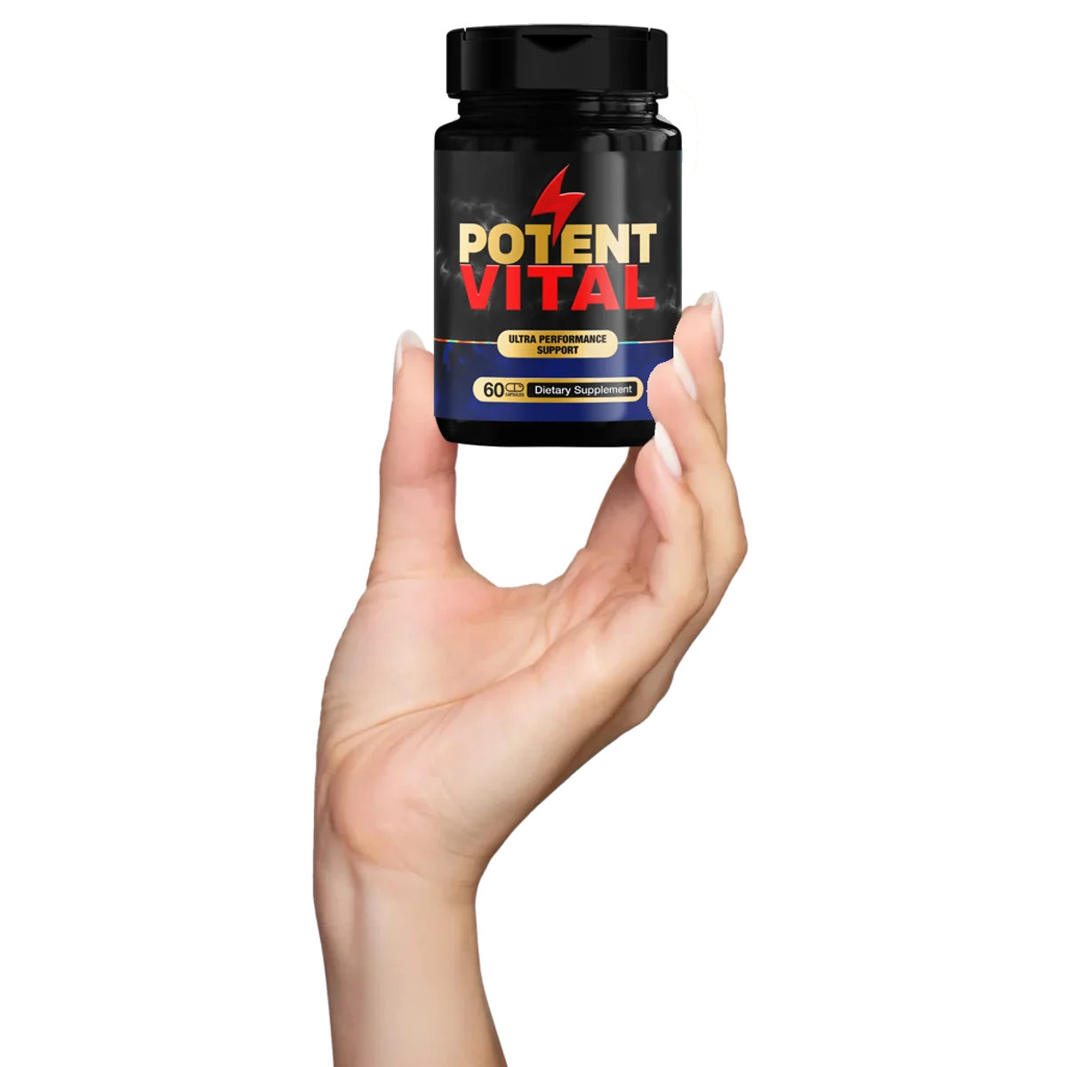 PotentVital Men's Wellness Supplement Bottle (Front Label)